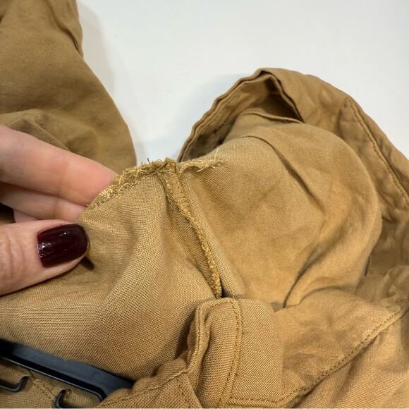 Veronica Beard Adavi Pleated Button-Front Dress Size 4 in Light Brown - Picture 10 of 10